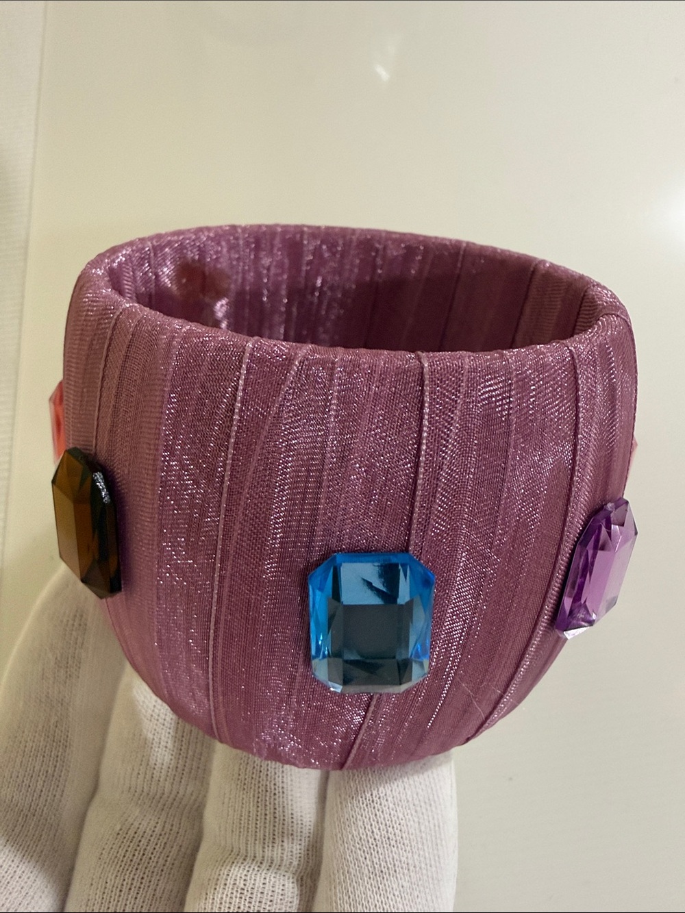 Gemstones ✨Wide Cuff Bracelet Statement Bangle✨Chunky Wristband